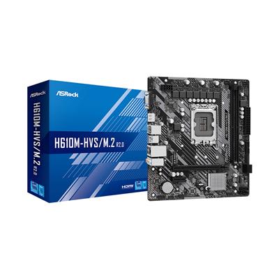 Motherboard ASRock H610M-HVS/M.2 R2.0 Intel® Socket 1700 12/13/14ma. Gen.